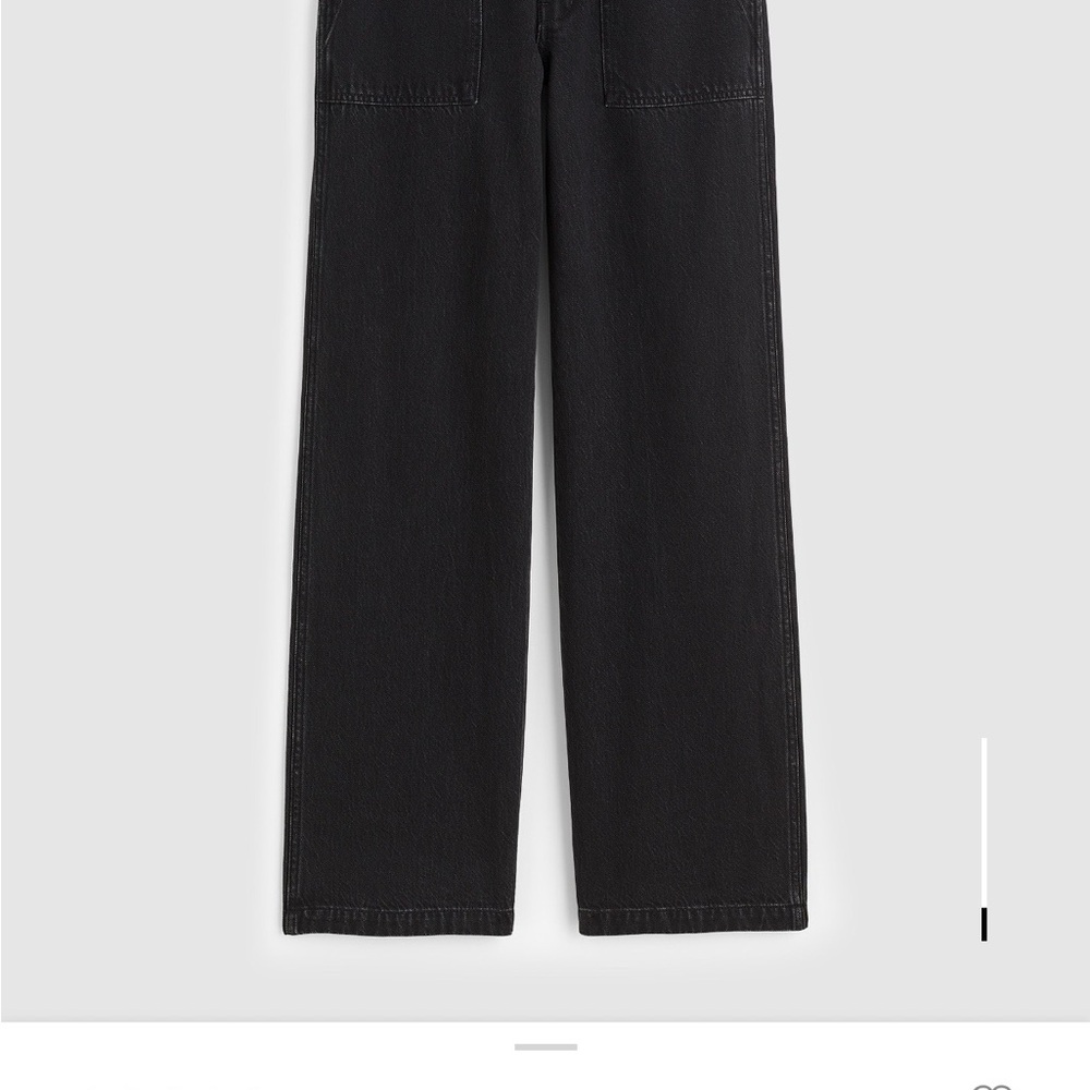 NWT MADEWELL The Low-Slung Baggy Jean in Airy Denim, Black size 30 - Picture 4 of 4